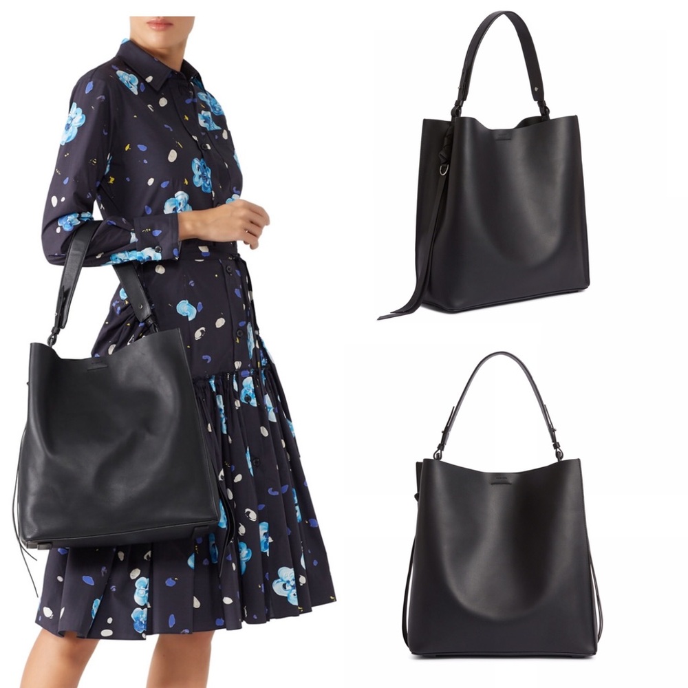 All Saints | Voltaire North/South Leather Tote